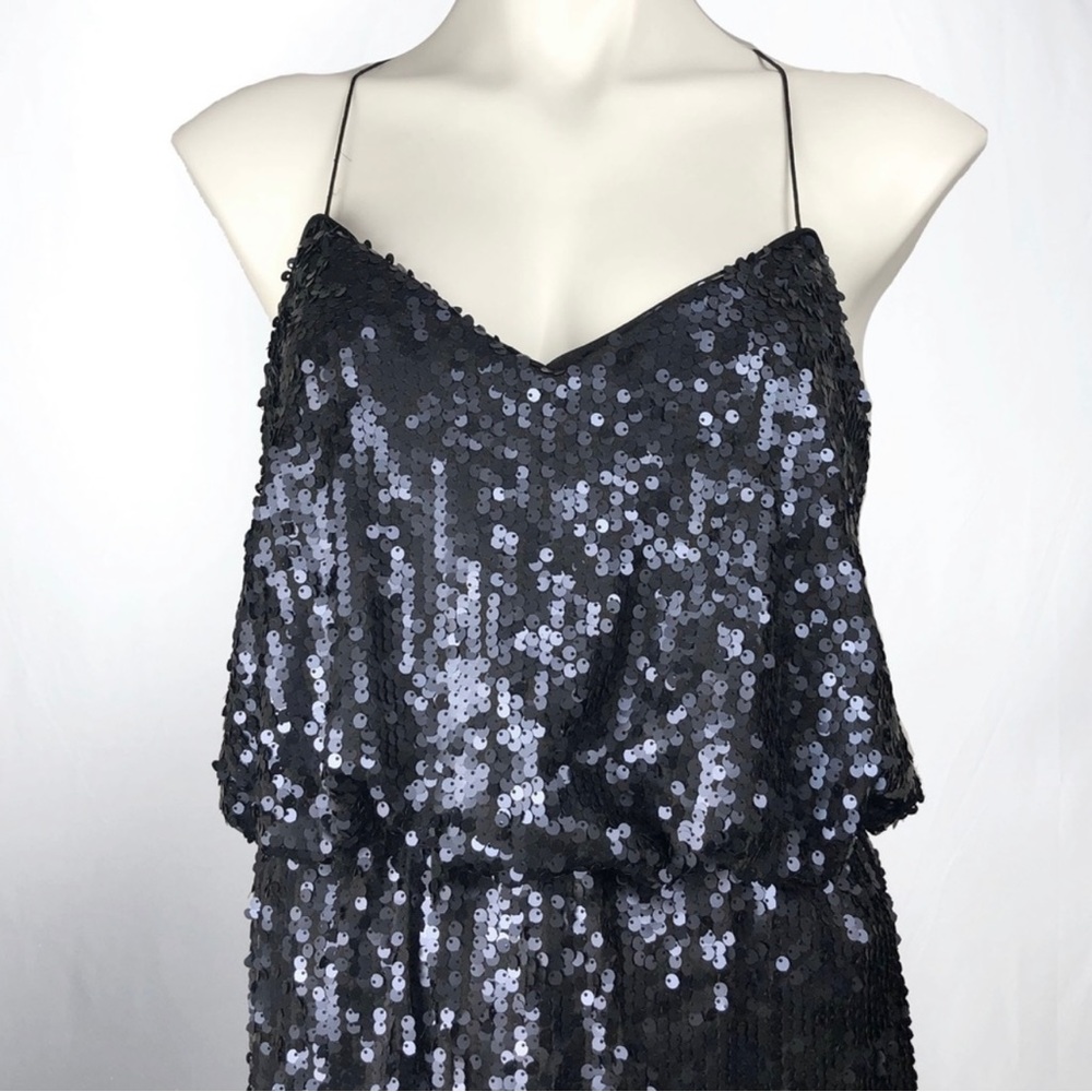 Aidan Mattox Formal Floor Length Sequin Gown Sz 6